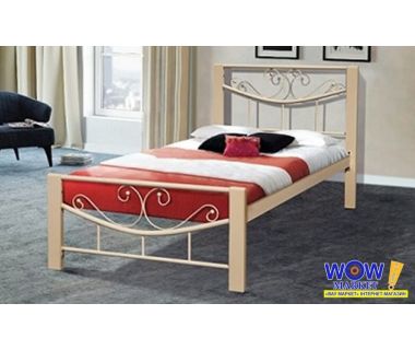 Кровать Милениум Вуд 90*200 см, бежевый Микс Мебель Iron Line