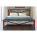Ліжко Міленіум Вуд 160*200 см, чорний Мікс Меблі Iron Line в інтернет магазині "Меблі Даром"