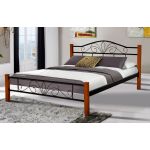 Ліжко Релакс Вуд 160*200 см, чорний Мікс Меблі Iron Line