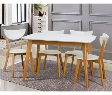 Стіл розкладний Модерн білий, бук 150 (+40) * 90 см Мікс-Меблі Колібрі Стіл розкладний Модерн білий, бук 150 (+40) * 90 см Мікс-Меблі Колібрі