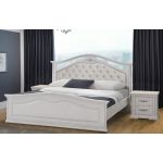 Кровать двуспальная Маргарита белая Микс Мебель Элит