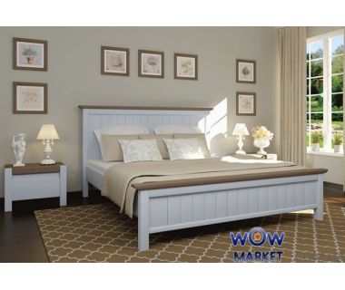 Кровать двуспальная Беатрис (Сосна) Микс Мебель Уют