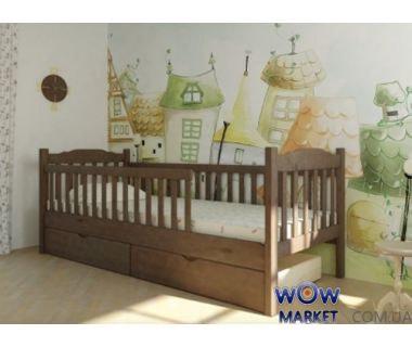 Ліжко дитяче Юніор з двома парканами 90х200см Мікс-Меблі Уют