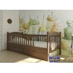 Кровать детская Юниор с двумя заборами 90х200см Микс-Мебель Уют