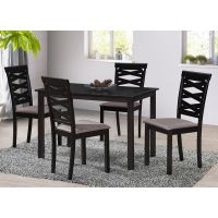 Кухонный комплект Бруклин, стол и 4 стула, венге шоколад