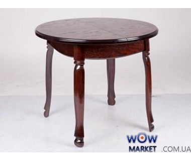 Стіл розкладний круглий Гаїті 900 (+300) * 900 мм каштан Мікс-Меблі Стіл розкладний круглий Гаїті 900 (+300) * 900 мм каштан Мікс-Меблі