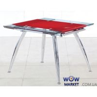 Стол раскладной Чикаго 110-150*80см красный Микс Мебель