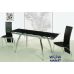 Стол раскладной Чикаго 110-150*80см черный Микс Мебель в интернет-магазине "Мебли Даром"