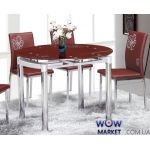 Стол раскладной круглый Сандра М рубин Микс Мебель