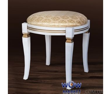 Банкетка Кругла, біла і патина Мікс-Меблі Фенікс Банкетка Кругла, біла і патина Мікс-Меблі Фенікс