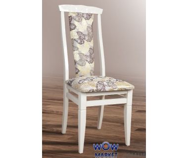 Стул Чумак 2 (слоновая кость, бабочки) Микс-Мебель Карпаты