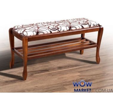 Банкетка Сієста New з полицею 450*330*900мм горіх темний Мікс Меблі Престиж Банкетка Сієста New з полицею 450*330*900мм горіх темний Мікс Меблі Престиж