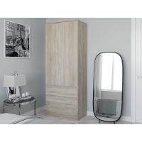 Шкаф распашной с полками для одежды T-210 от Moreli (Морели) Дуб Сонома