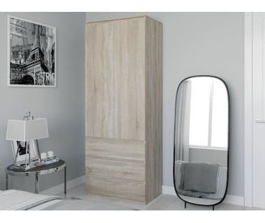 Шафа розстібна з полицями для одягу T-210 від Moreli (Морелі) Дуб Сонома Шафа розстібна з полицями для одягу T-210 від Moreli (Морелі) Дуб Сонома