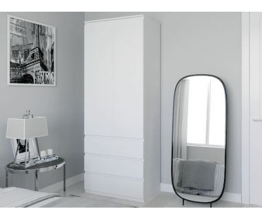 Шафа розстібна для одягу з трубою T-211 від Moreli (Морелі) Біла