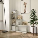 Стелаж сходинкою полиця для книг та декору на 6 осередків GT-57 від Moreli (Морелі) Бетон