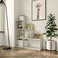 Стелаж сходинкою полиця для книг та декору на 6 осередків GT-57 від Moreli (Морелі) Бетон