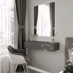 Подвесной туалетный стол с двумя выдвижными ящиками T-226 от Moreli (Морели) Антрацит