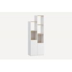 Стеллаж с дверцей и полками для декора и книг MA-0001 от Moreli (Морели) Белый/Аппалачи