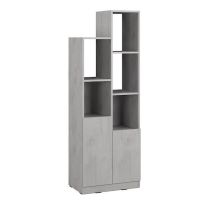 Стелаж з дверцятами та полицями для декору та книг MA-0001 від Moreli (Морелі) Бетон Тефра