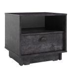 Тумба прикроватная для спальни K-0005 от Moreli (Морели) Бетон Темный