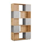 Стеллаж полки для книг и декора для дома LA-0002 от Moreli (Морели) Аппалачи/Бетон Тефра