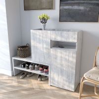 Тумба под обувь в прихожую RS-4 от Moreli (Морели) Бетон