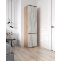 Шафа-пенал зі штангою для одягу Т-218 від Moreli (Морелі) Дуб Сонома/Бетон