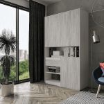 Шафа розстібна для книг та документів RS-1 від Moreli (Морелі) Білий/Бетон