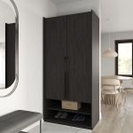 Шкаф распашной на две двери с полками R-0003 от Moreli (Морели) Венге темный