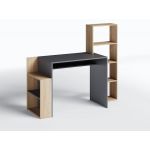 Стіл комп'ютерний, письмовий стіл з полицями ST-0025 від Moreli (Морелі) Дуб Сонома/Антрацит