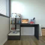 Стіл комп'ютерний, письмовий стіл з ящиками та дверцятами ST-0005 від Moreli (Морелі) Білий/Антрацит