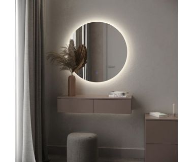 Дзеркало з підсвічуванням для ванної кімнати та вітальні Токіо від Moreli (Морелі) 600x600