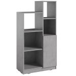 Стеллаж полки для книг и декора с дверцей PA-0001 от Moreli (Морели) Бетон Тефра