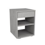 Тумба прикроватная с ящиком для спальни M-0001 от Moreli (Морели) Бетон Тефра