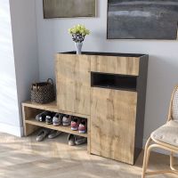 Тумба під взуття в передпокій RS-4 від Moreli (Морелі) Венге темний/Аппалачі