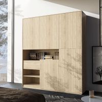 Шкаф распашной для вещей и книг RS-2 от Moreli (Морели) Дуб Сонома