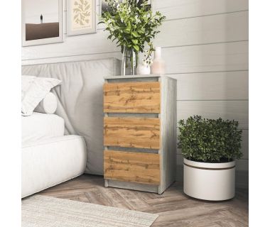 Тумба на 3 ящики в спальню T-216 від Moreli (Морелі) Бетон/Аппалачі Тумба на 3 ящики в спальню T-216 від Moreli (Морелі) Бетон/Аппалачі