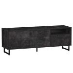 Тумба под телевизор с дверцей и ящиком F-007 от Moreli (Морели) Бетон Темний
