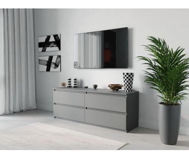 Тумба под телевизор ТВ/ТВ 4 ящика Moreli (Морели) Т-223 Антрацит