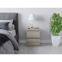Тумба ліжка в спальню, з фасадами без ручок Т-225 від Moreli (Морелі) Дуб Сонома