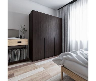 Шкаф распашной со штангой и полками ST-0027 от Moreli (Морели) Венге темный