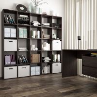 Стеллаж для книг и игрушек на 25 ячеек ST-0016 от Moreli (Морели) Венге темный