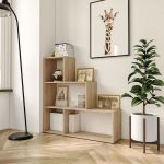 Стелаж сходинкою полиця для книг та декору на 6 осередків GT-57 від Moreli (Морелі) Дуб Сонома