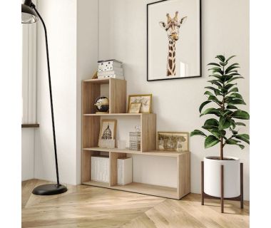 Стелаж сходинкою полиця для книг та декору на 6 осередків GT-57 від Moreli (Морелі) Дуб Сонома Стелаж сходинкою полиця для книг та декору на 6 осередків GT-57 від Moreli (Морелі) Дуб Сонома