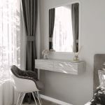 Подвесной туалетный стол с двумя выдвижными ящиками T-226 от Moreli (Морели) Бетон