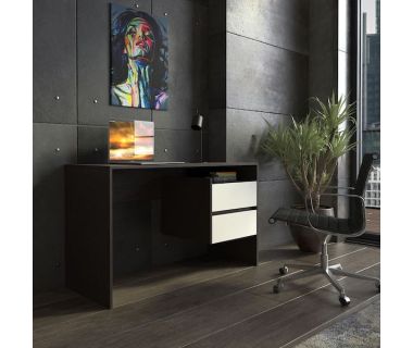 Стіл комп'ютерний, письмовий стіл із ящиками ST-0006 від Moreli (Морелі) Венге темний/Білий