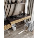 Стол компьютерный подвесной на 2 ящика, стол письменный T-222 от Moreli (Морели) Венге темный/Аппалачи