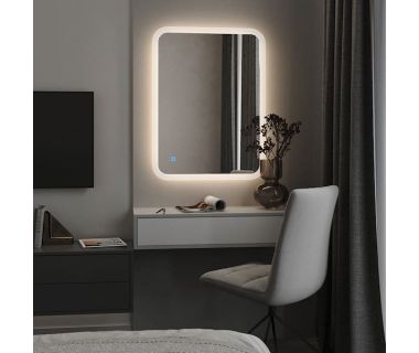 Зеркало с подсветкой для ванной комнаты и гостиной Антигуа от Moreli (Морели) 1000x800