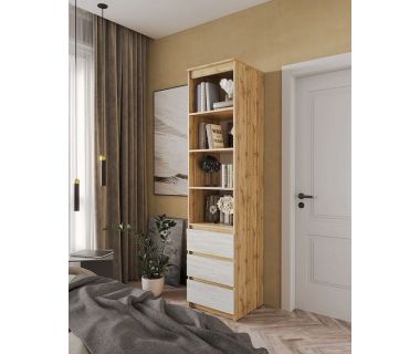 Шафа-пенал для одягу з ящиками та полицями T-219 від Moreli (Морелі) Аппалачі/Бетон Шафа-пенал для одягу з ящиками та полицями T-219 від Moreli (Морелі) Аппалачі/Бетон